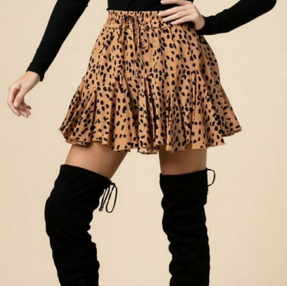 Leopard Skort